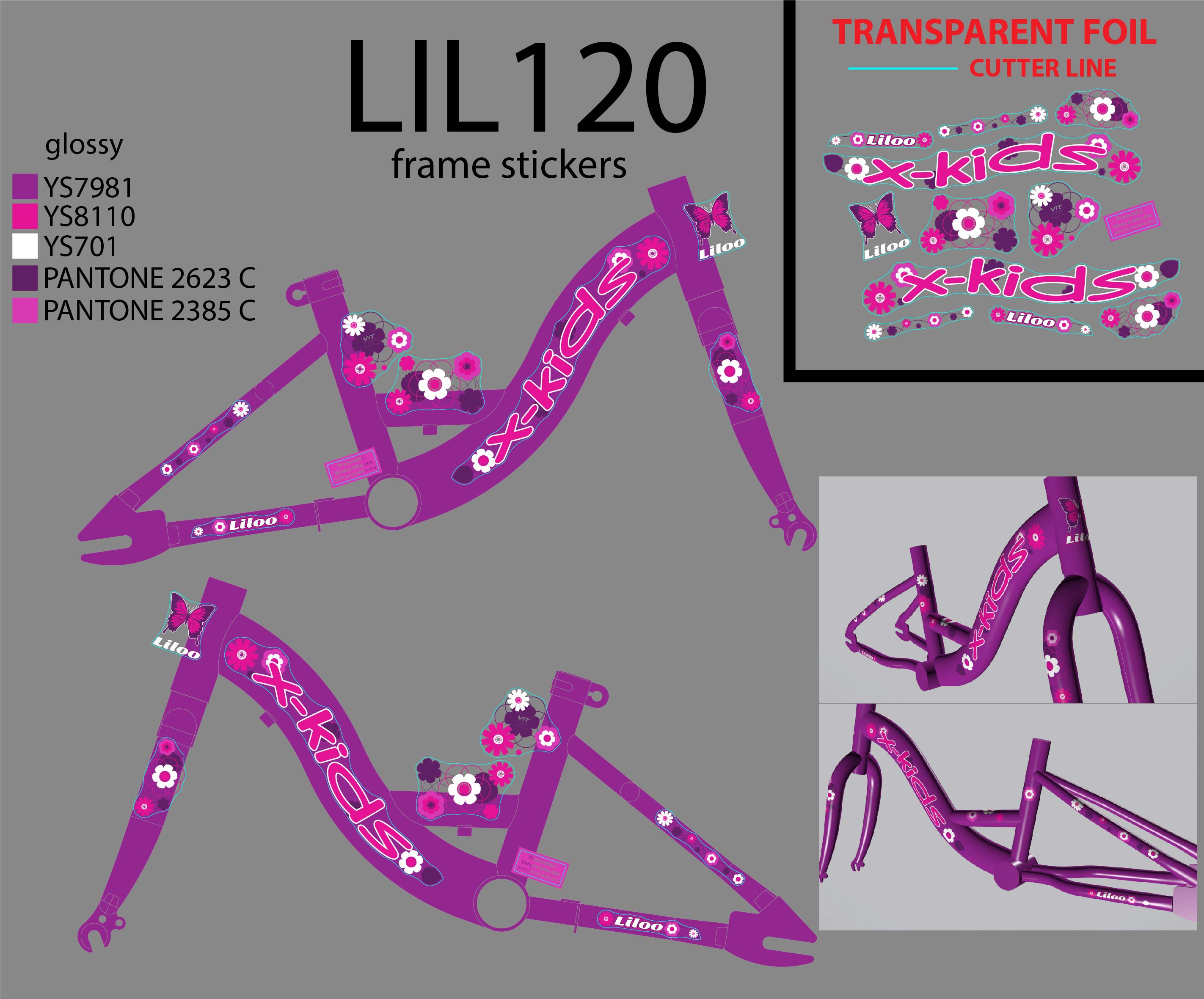 LIL120 F.RAM CASSINI ZA LILOO X-KIDS 12 LJUBICASTI 2020 @@